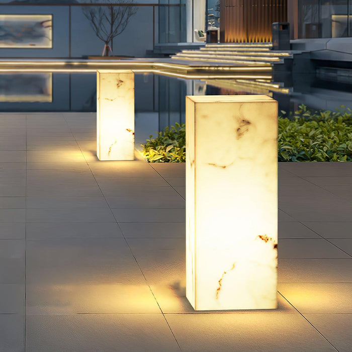 Imitation Marble Cube Outdoor Light-DWHOME