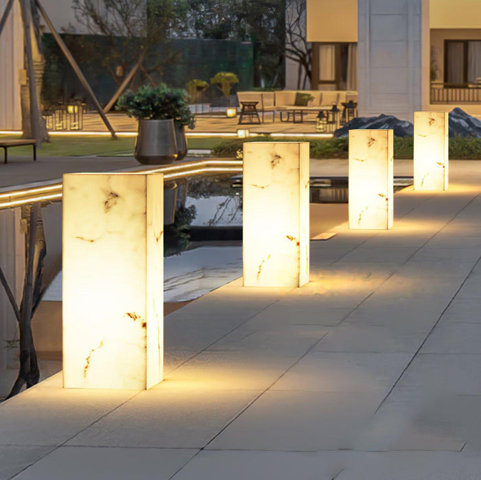 Imitation Marble Cube Outdoor Light-DWHOME