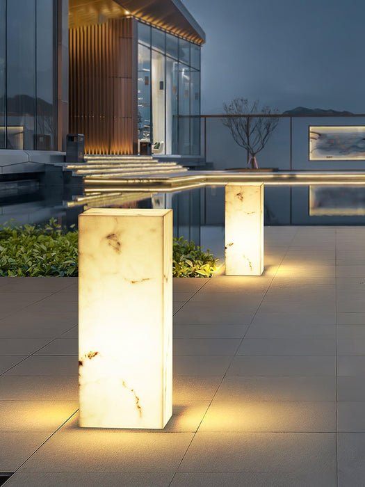 Imitation Marble Cube Outdoor Light-DWHOME