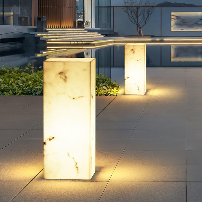 Imitation Marble Cube Outdoor Light-DWHOME