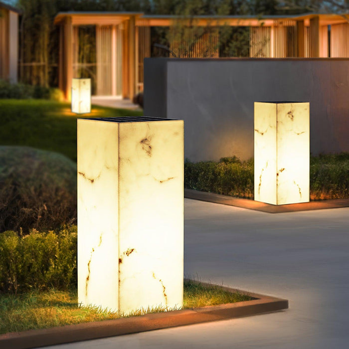 Imitation Marble Cube Outdoor Light-DWHOME