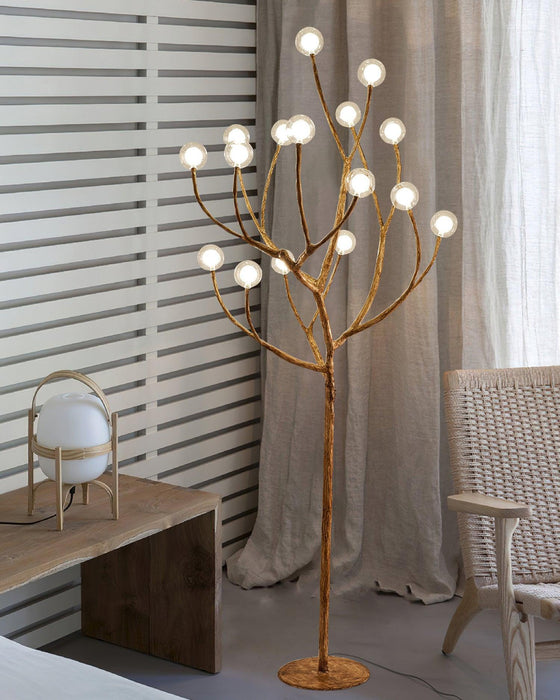 Imitation Wood Floor Lamp-DWHOME