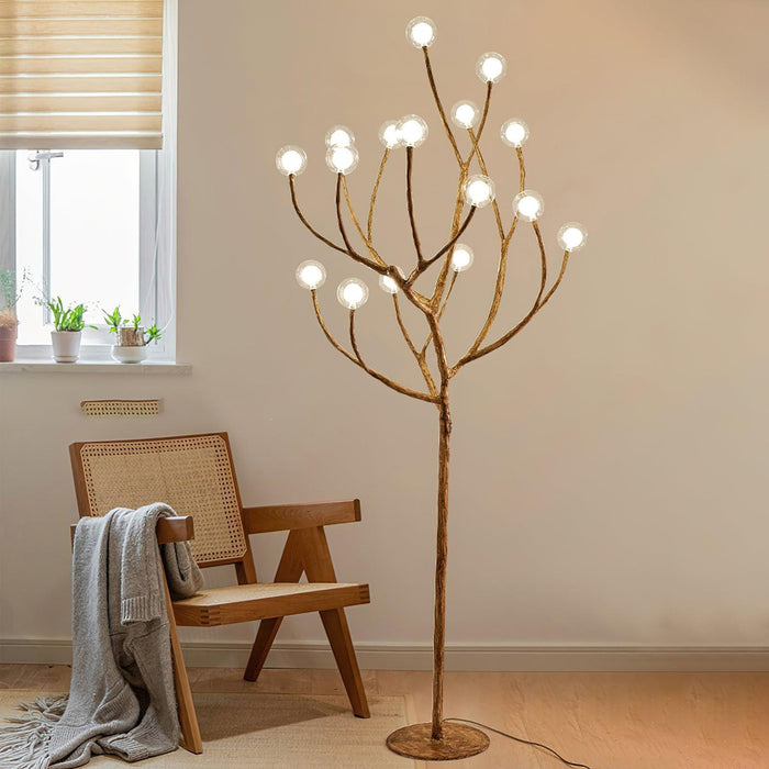 Imitation Wood Floor Lamp-DWHOME