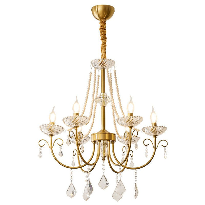 Imperial Pearl Crystal Chandelier-DWHOME