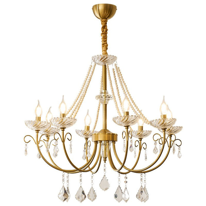 Imperial Pearl Crystal Chandelier-DWHOME