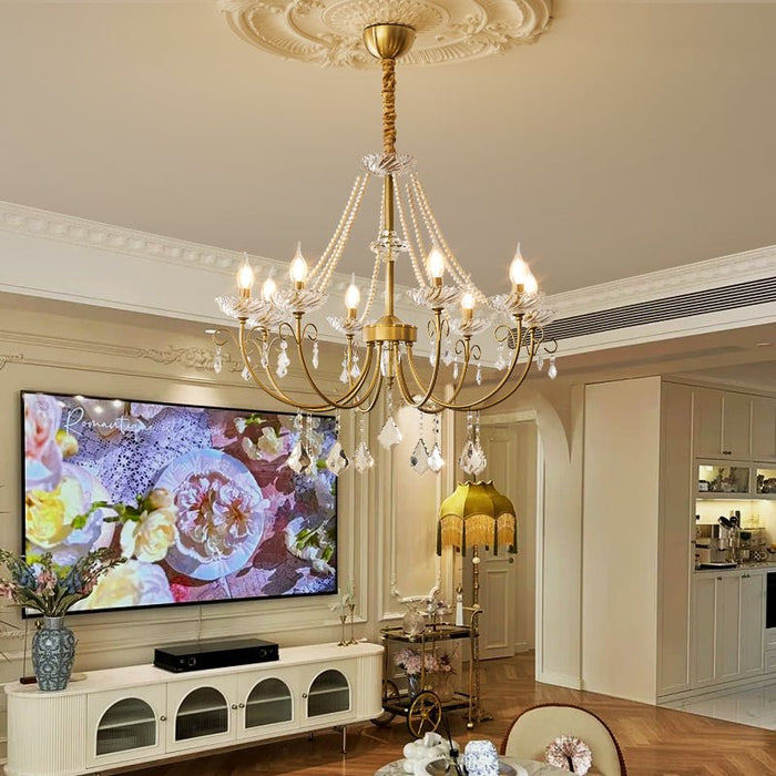 Imperial Pearl Crystal Chandelier-DWHOME