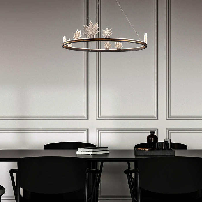 Ion Leaf Chandelier-DWHOME