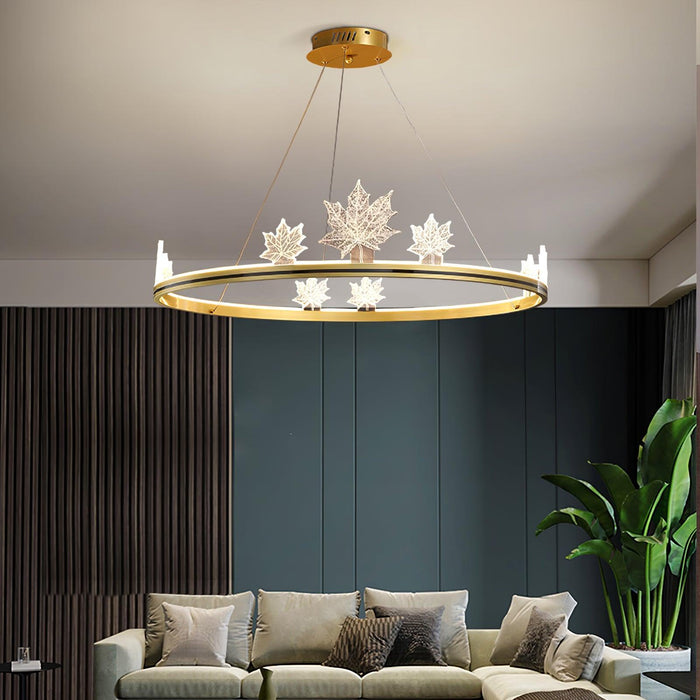 Ion Leaf Chandelier-DWHOME