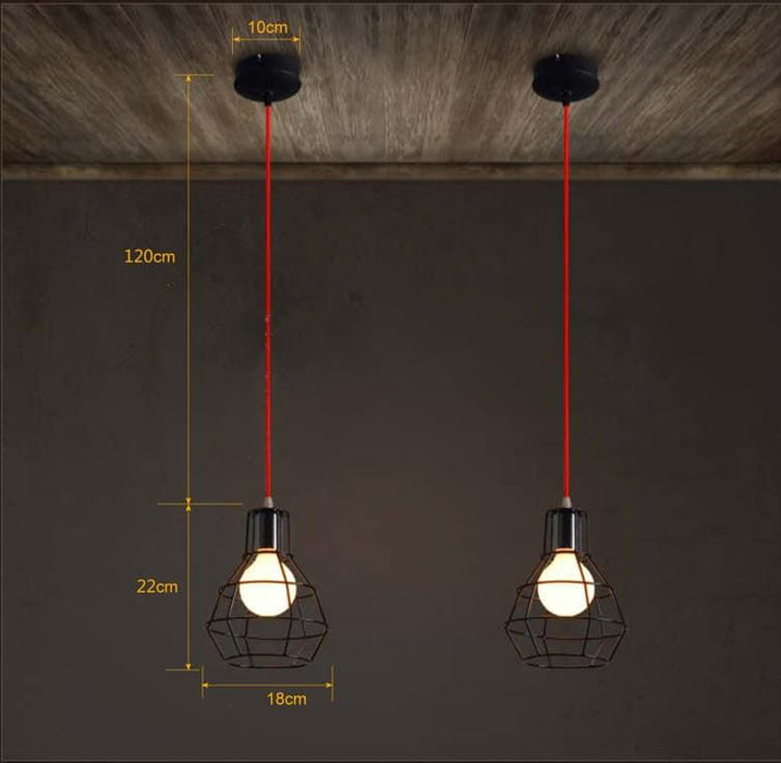 LUDVIG Iron Mesh Ceiling Lamp - DWHOME