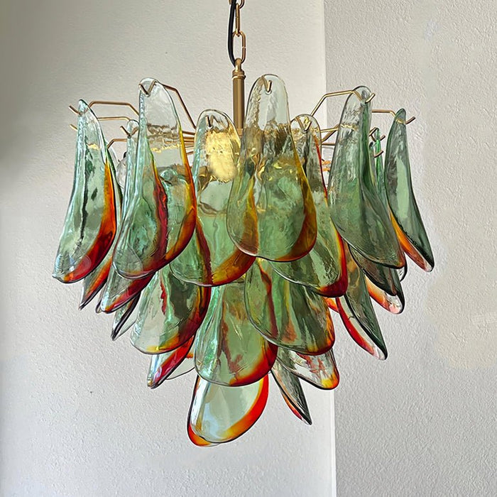 Emerald Flame Murano Glass Chandelier-DWHOME