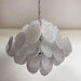 Isadora Murano White Disc Chandelier - DWHOME