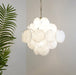 Isadora Murano White Disc Chandelier - DWHOME