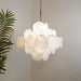 Isadora Murano White Disc Chandelier - DWHOME