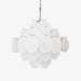 Isadora Murano White Disc Chandelier - DWHOME