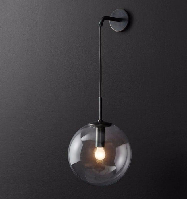Ittina Hanging Round Globe Wall Lamp - DWHOME
