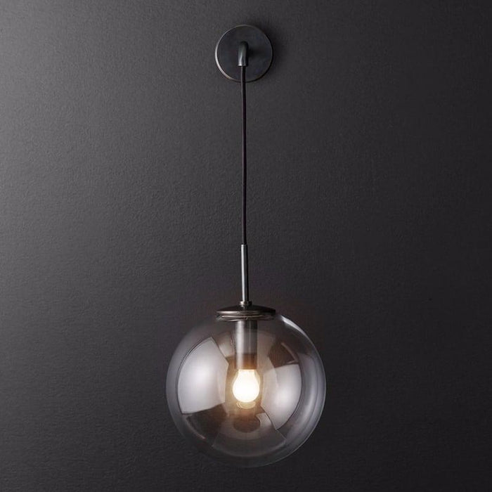 Ittina Hanging Round Globe Wall Lamp - DWHOME