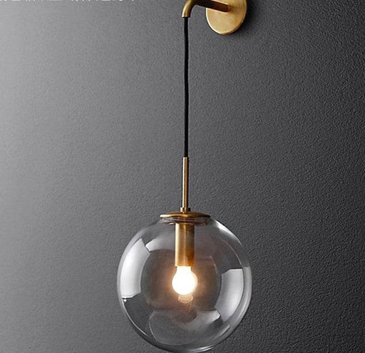 Ittina Hanging Round Globe Wall Lamp - DWHOME