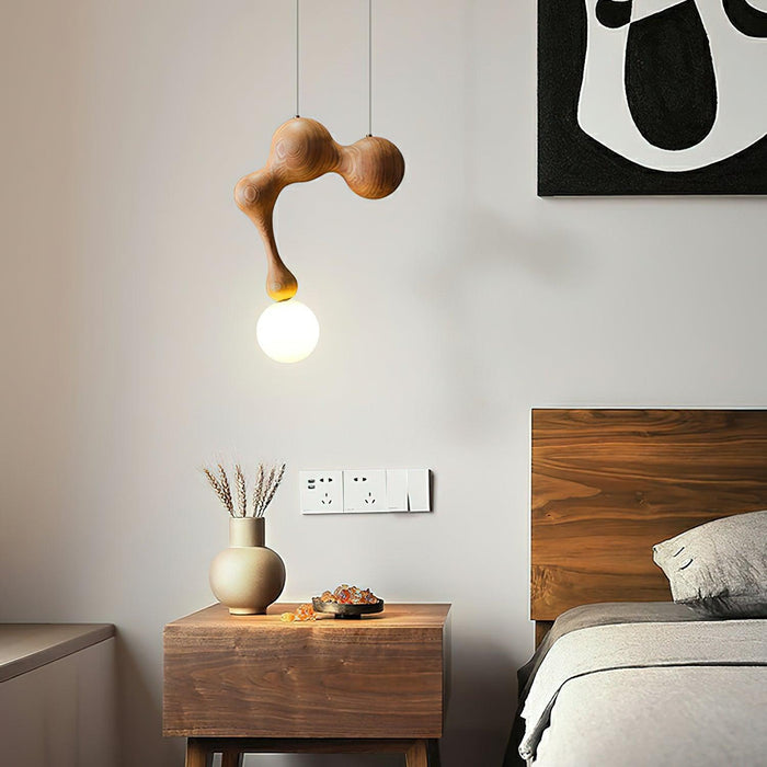 Jenna Wooden Pendant Lamp-DWHOME