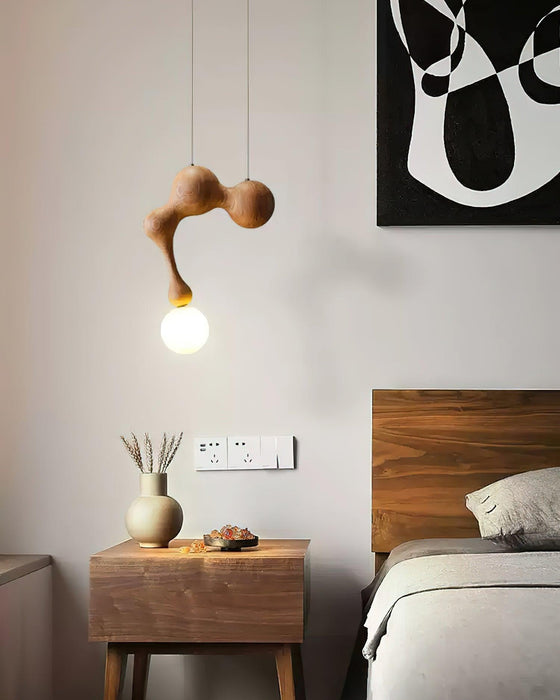 Jenna Wooden Pendant Lamp-DWHOME