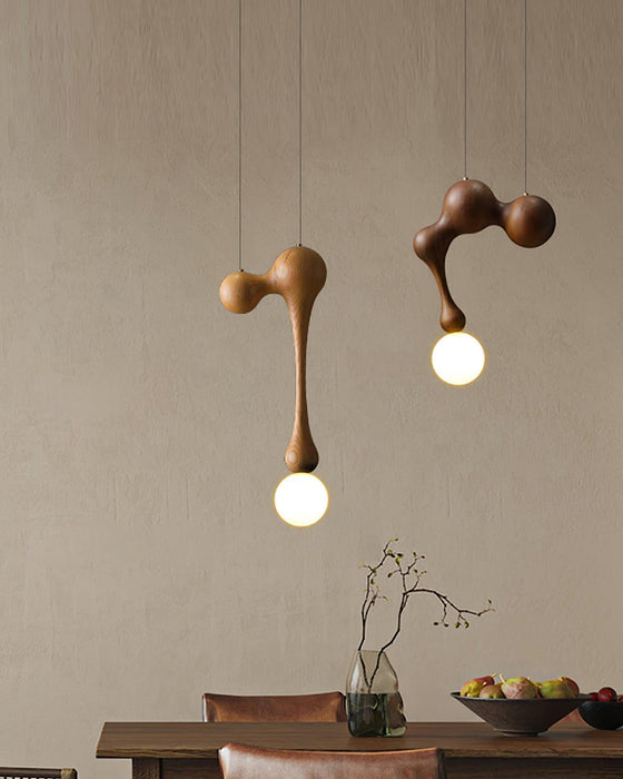 Jenna Wooden Pendant Lamp-DWHOME