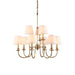 Jeremiah Vintage Brass Chandelier-DWHOME