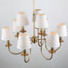 Jeremiah Vintage Brass Chandelier-DWHOME