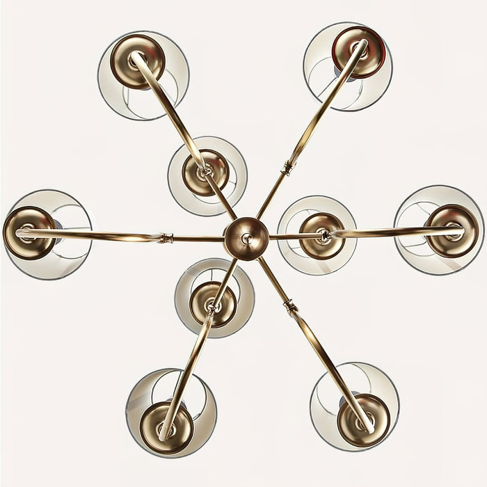 Jeremiah Vintage Brass Chandelier-DWHOME