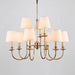 Jeremiah Vintage Brass Chandelier-DWHOME