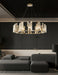 Jessie Alabaster Round Chandelier-DWHOME