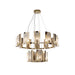 Jessie Alabaster Round Chandelier-DWHOME