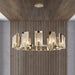 Jessie Alabaster Round Chandelier-DWHOME