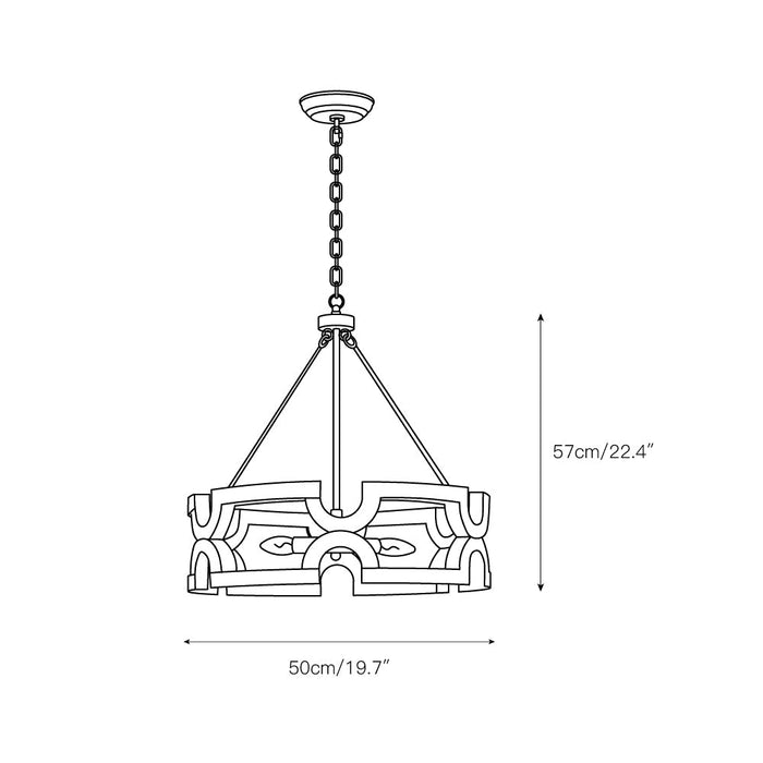 Jolla Chandelier-DWHOME