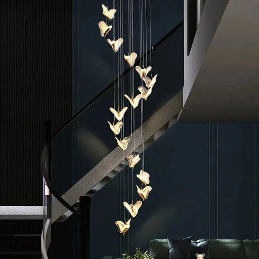 Juli Art Deco Stairwell Led Chandelier-DWHOME