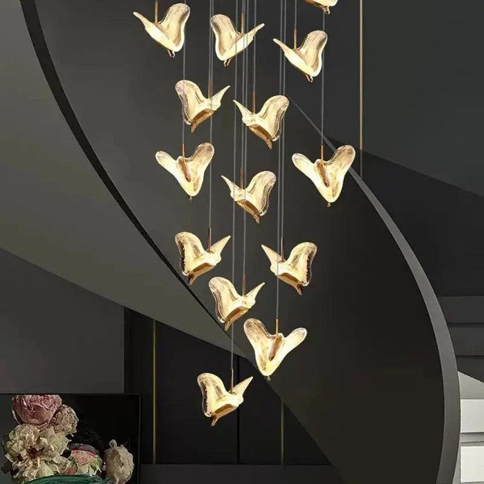 Juli Art Deco Stairwell Led Chandelier - DWHOME