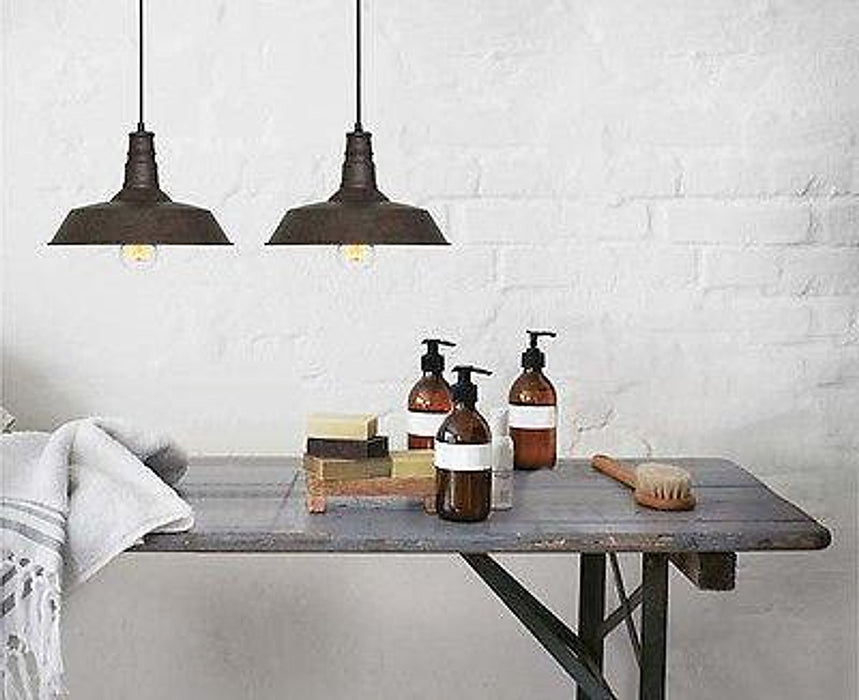 Vintage Industrial Pendant Light Rustic brown-DWHOME