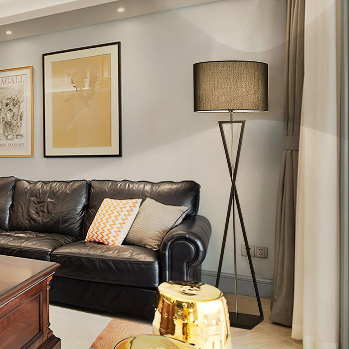 Kaden Black Floor Lamp-DWHOME