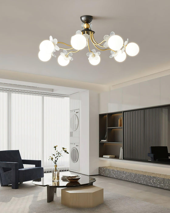 Blossom Flower Glass Chandelier-DWHOME