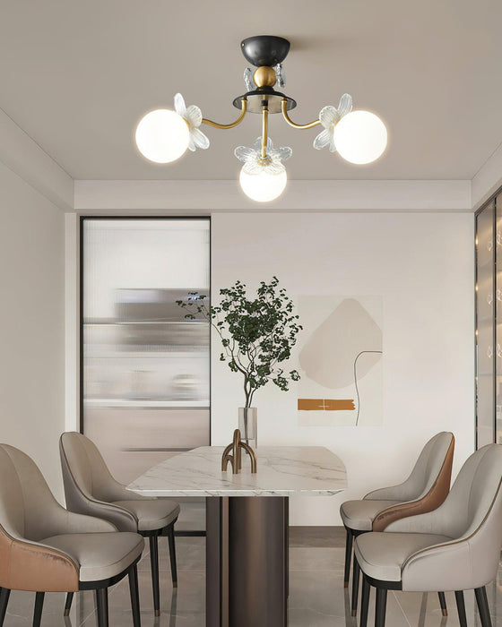 Blossom Flower Glass Chandelier-DWHOME