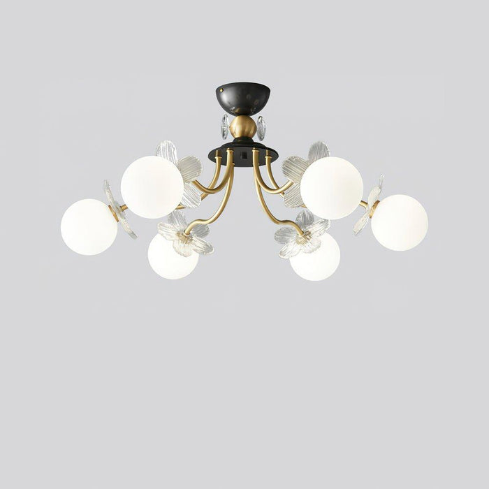 Blossom Flower Glass Chandelier-DWHOME