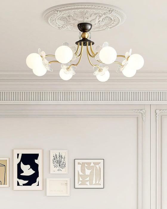 Blossom Flower Glass Chandelier-DWHOME