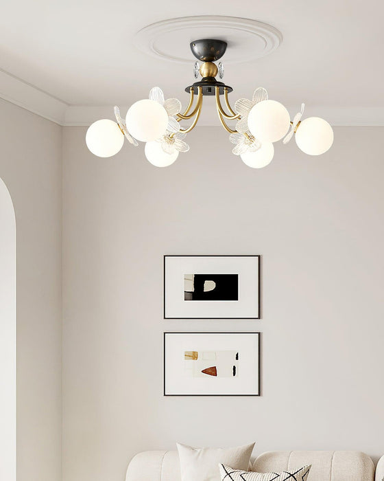 Blossom Flower Glass Chandelier-DWHOME