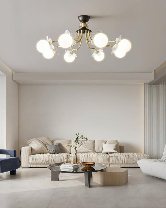Blossom Flower Glass Chandelier-DWHOME