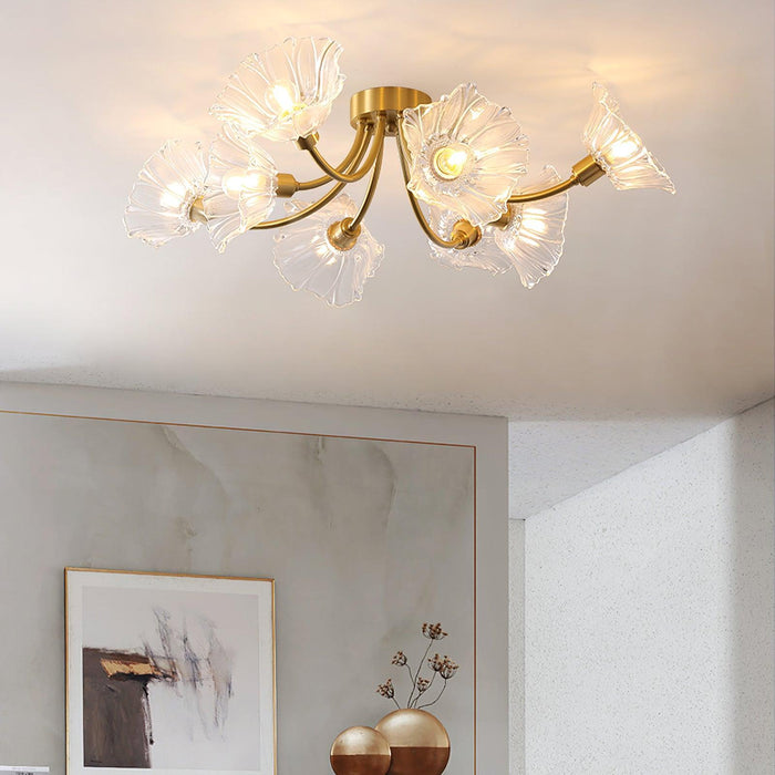 Kalin Flower Glass Ceiling Lamp - DWHOME