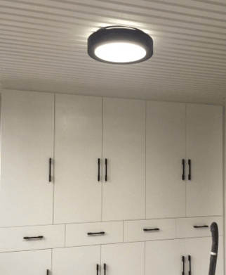 Karoline Black and White Monochrome Palette Shaped Ceiling Light - DWHOME