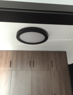 Karoline Black and White Monochrome Palette Shaped Ceiling Light - DWHOME