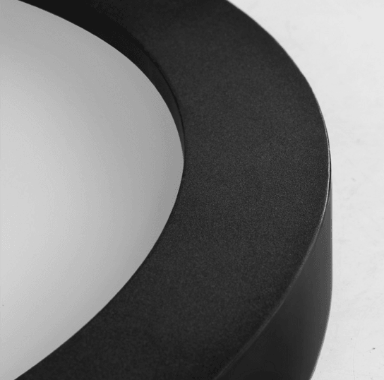 Karoline Black and White Monochrome Palette Shaped Ceiling Light - DWHOME