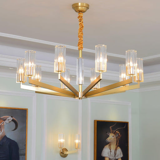Kayla Brass Chandelier-DWHOME
