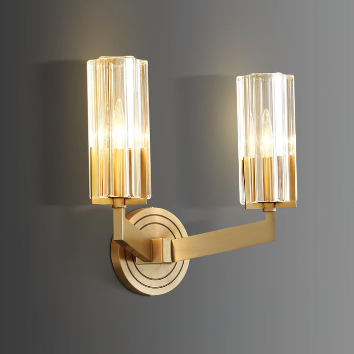 Kayla Brass Wall Lamp-DWHOME