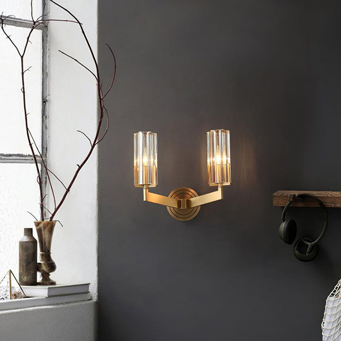 Kayla Brass Wall Lamp-DWHOME