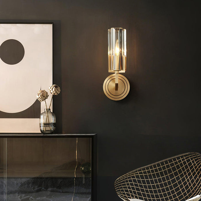 Kayla Brass Wall Lamp-DWHOME